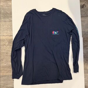 Vineyard Vines Navy Long Sleeve Tee